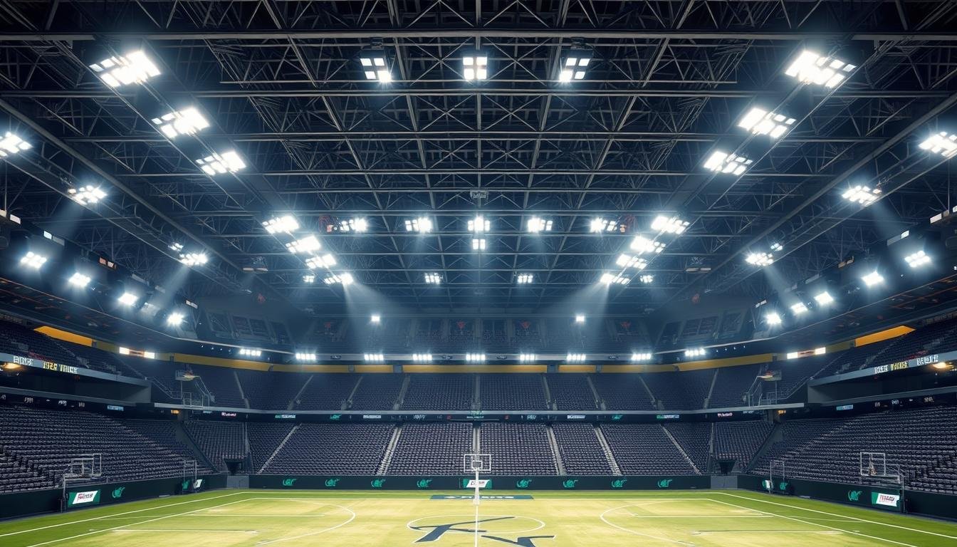 padrões de iluminação esportiva